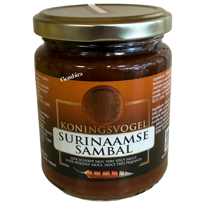 Surinaamse Sambal 270g Koningsvogel