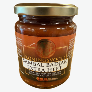 Sambal badjak extra hot 280g Koningsvogel