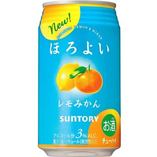 HOROYOI Lemon & Mandarin Orange ALC. 3% 350ml Suntory
