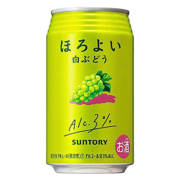 HOROYOI WHITE GRAPE ALC. 3% SUNTORY