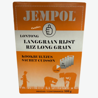 Lontong Long Grain Cooking Bags 4x125g (500g) Jempol