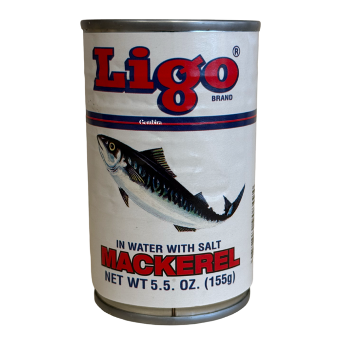 in water & salt Mackerel 5.5 oz - 155g LIGO - white pack