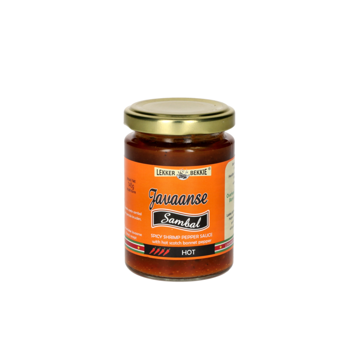 Javanese Sambal 145g Lekker Bekkie - small jar