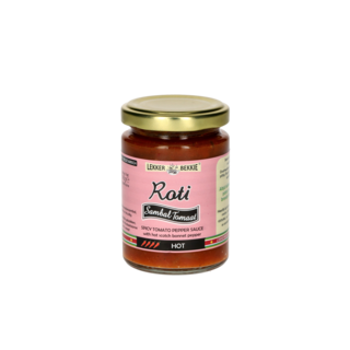Roti Sambal Tomato Hot 145g Tasty Bekkie - small pot