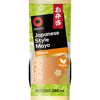 Japanse Style Mayonnaise Sriracha 280ml Obento - Vegan