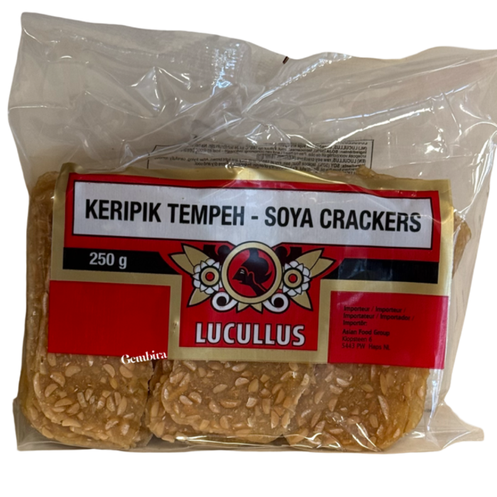 Lucullus Kripik Tempeh - Soya Crackers 250g Lucullus