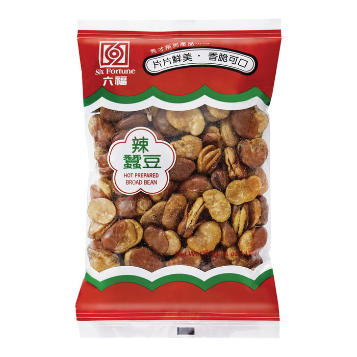 Prepared Broad Bean Hot 170g Six Fortune