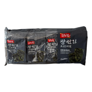 Kwangcheon Korean Seasoned Nori 8pkts x5g (40gr) Original