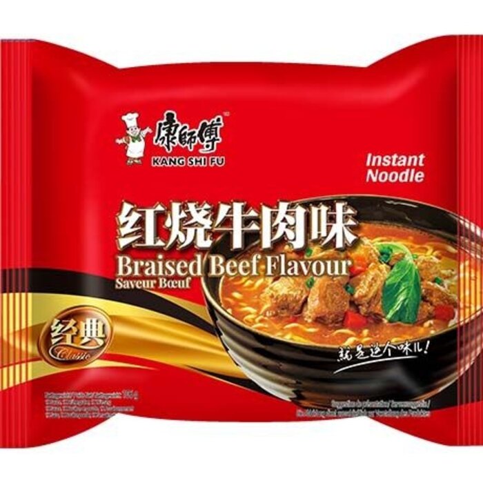 Instant Noodle Braised Beef 5-pack Kang Shi Fu 530g (106g x5)