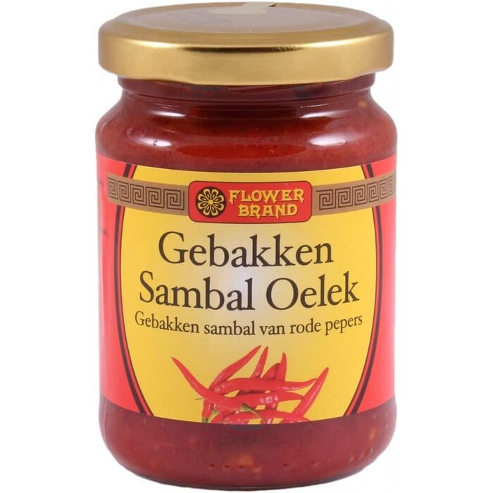 Gebakken Sambal Oelek 200g Flower Brand