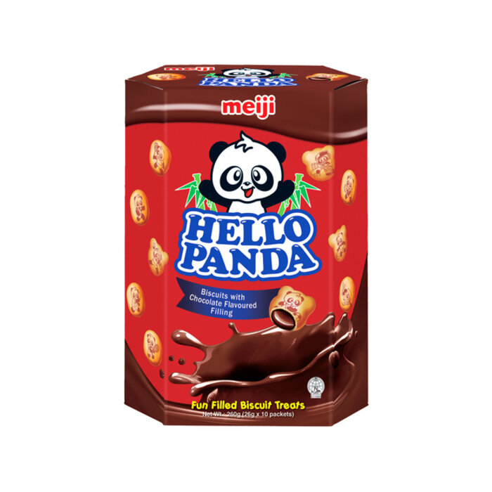 XL Hello Panda Biscuits Chocolate Filling 260g Meiji (26g x10)