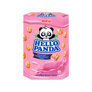XL Hello Panda Biscuits Strawberry Filling 260g Meiji (26g x10)