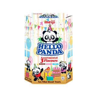 XL Hello Panda Biscuits 260g Meiji (26g x10) 3 Flavours Choco, Strawberry, Milk