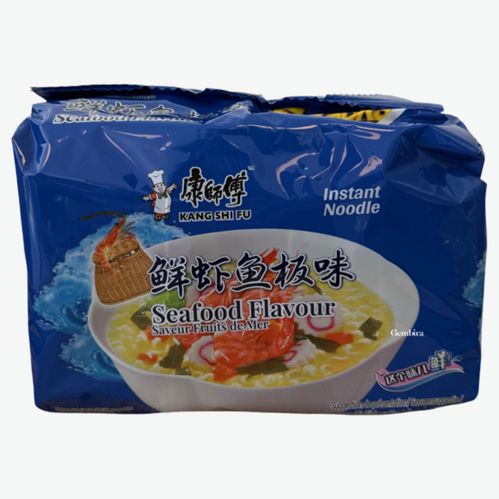 Inst. Noodle Seafood 5-pack Kang Shi Fu 490g (98g x5)