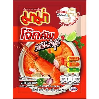 Instant Rice Porridge Tom Yum Shrimp 26gx 3 pack Mama