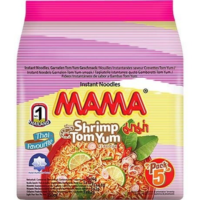 Mama Shrimp Tom Yum 5-pack Instant Noodle 5x60g