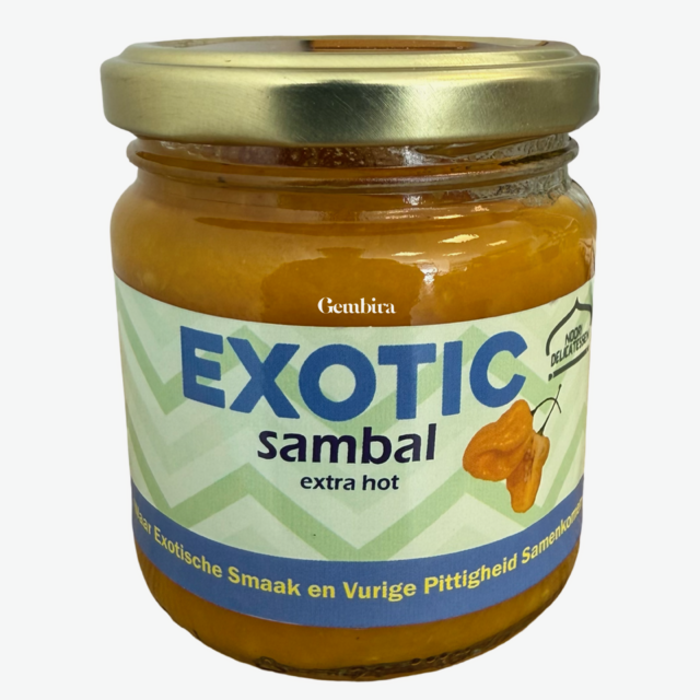 Exotic Sambal Noori Delicatessen 200ml Extra HOT Geel