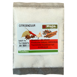 Citroenzuur 50g Raja
