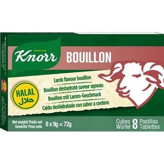 KNORR Bouillon Cubes Lamb 8x9g (72g) Halal