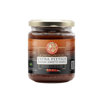 Extra Pittige Madam Jeanette Sambal 280g Koningsvogel