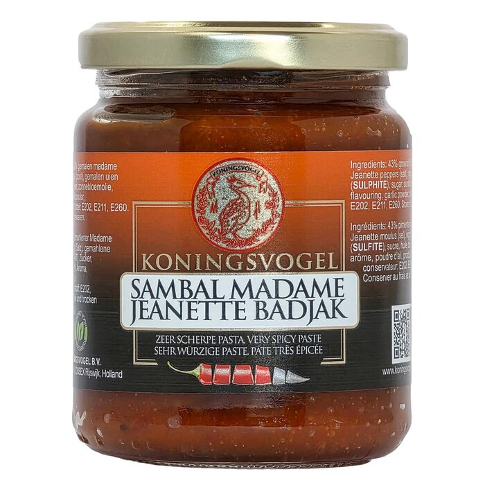 Sambal Madame Jeanette Badjak 280g Koningsvogel