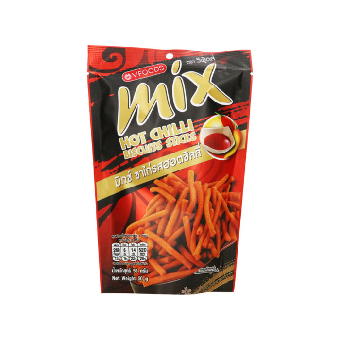 Biscuits Sticks Hot Chilli 50g VFOODS
