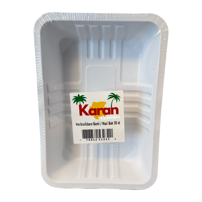 Bami / Nasi bak 50 stuks 20x14x4cm Karan