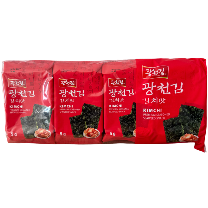 kwangcheon kimchi seaweed 8pkts x5g (40g) premium