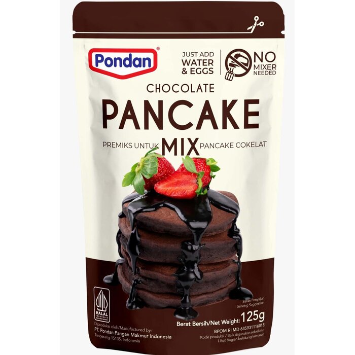 Chocolate Pancake Mix 125g Pondan
