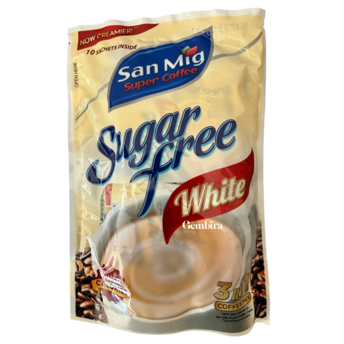 San Mig Coffee 10 sachets 3 in 1 coffeemix Sugar free White