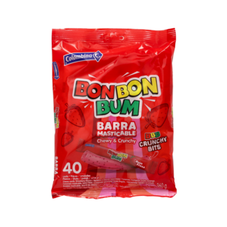 Strawberry Chewy Bar ra 360g Colombina Bon Bon Bum