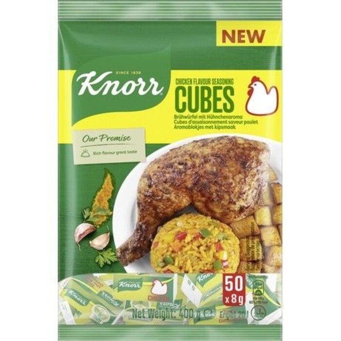 Knorr Cubes Chicken Flavor Seasoning 50x8g (400g) Halal