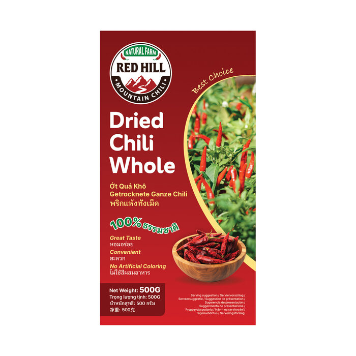 Dried Chili Whole (small) 500g RED HILL
