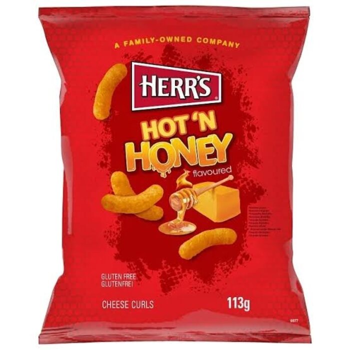 Herrs Hot 'n Honey Cheese Curls 113g
