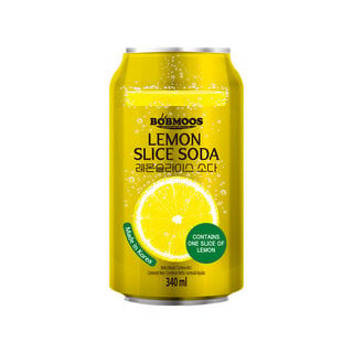 Lemon Slice Soda 340ml BOBMOOS