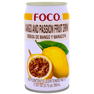 Mango and Passion Fruit Drink 350ml Foco