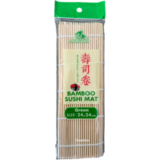 Bamboo Sushi Mat 24x24cm Shine Green - arikel nr 61107