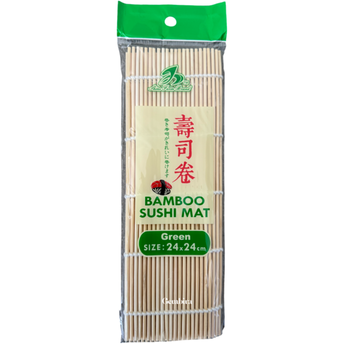 Bamboo Sushi Mat 24x24cm Shine Green - item no. 61107