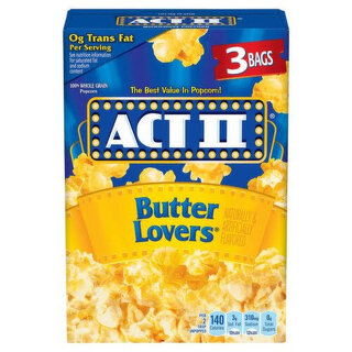 act II Butter Lovers 3-2.75 oz bags (Net 234g)