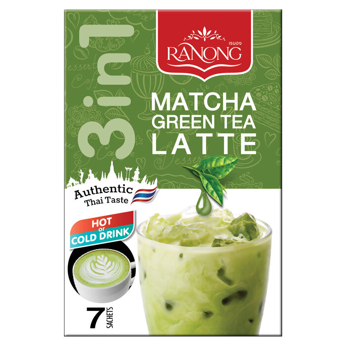 Ranong Matcha Green Tea Latte 7 sachets (119g)