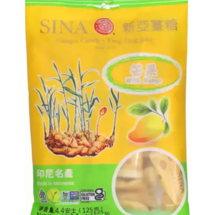 Ginger Candy Ting Ting Jahe Mango 125g SINA