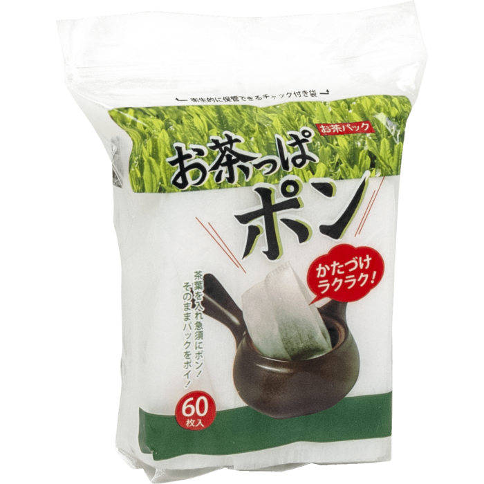 White tea filters 6.8x9.3cm 60 pieces Japan polypropylene fleece
