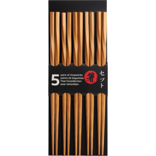 chopsticks 5 paar Brown - 6006216