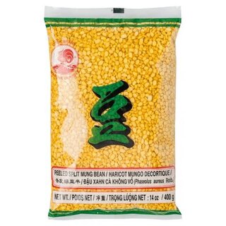 Peeled Split Mung Bean 400g Cock Brand (yellow)