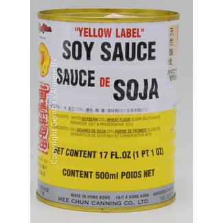 Yellow Label Black Soy No.1 500 ml can - Mee Chun