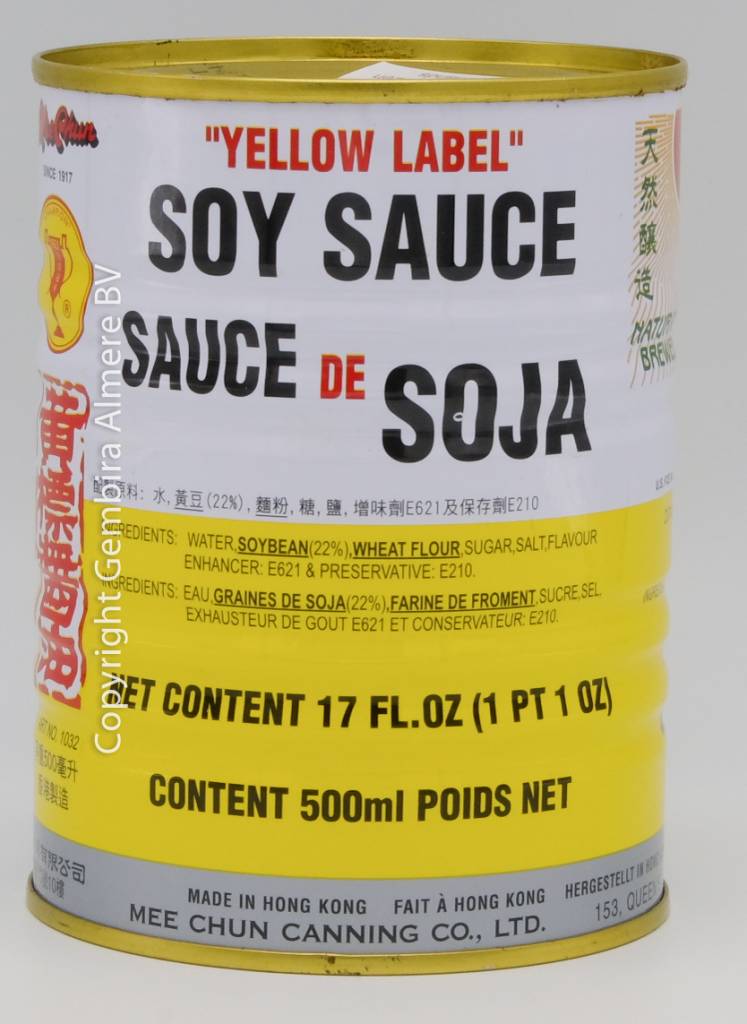 Toko Gembira l Yellow Label Black Soy No.1 500 ml Tokogembira.nl