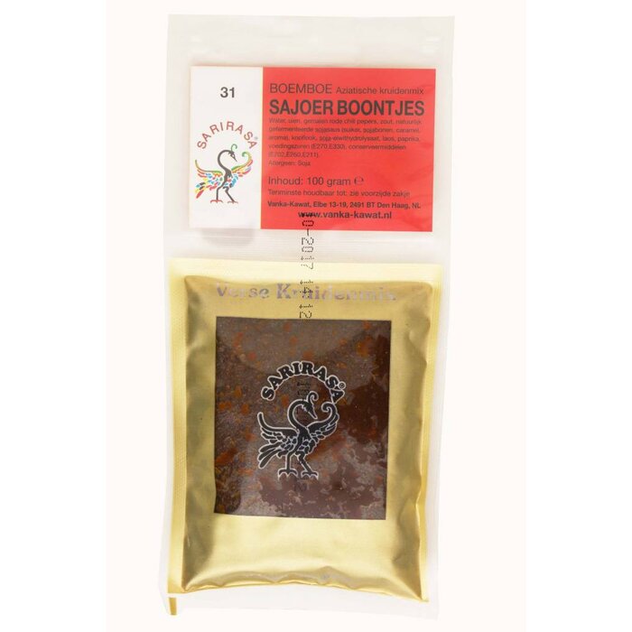 Sarirasa Sajoer Boontjes Boemboe 100g nr31 Sarirasa