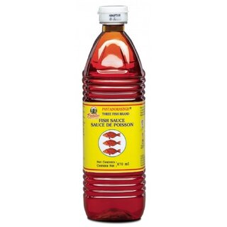Pantai norasingh three fish brand fish sauce 670 ml