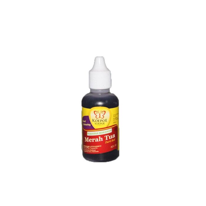 Rode Kleurstof 30ml Koepoe Koepoe Merah Tua