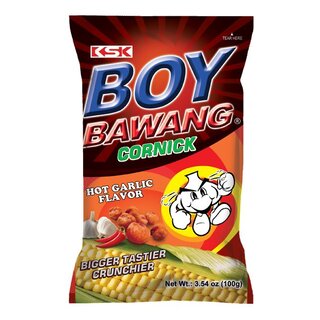 OUTLET: Boy Bawang cornick hot garlic 100g THT: 26-6-2025